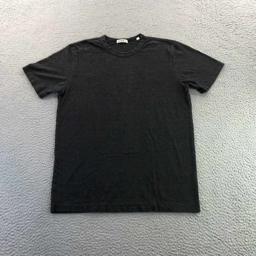 Buck Mason T Shirt Mens Medium Faded Black Yuma Hemp Cotton Tee Short Sleeve